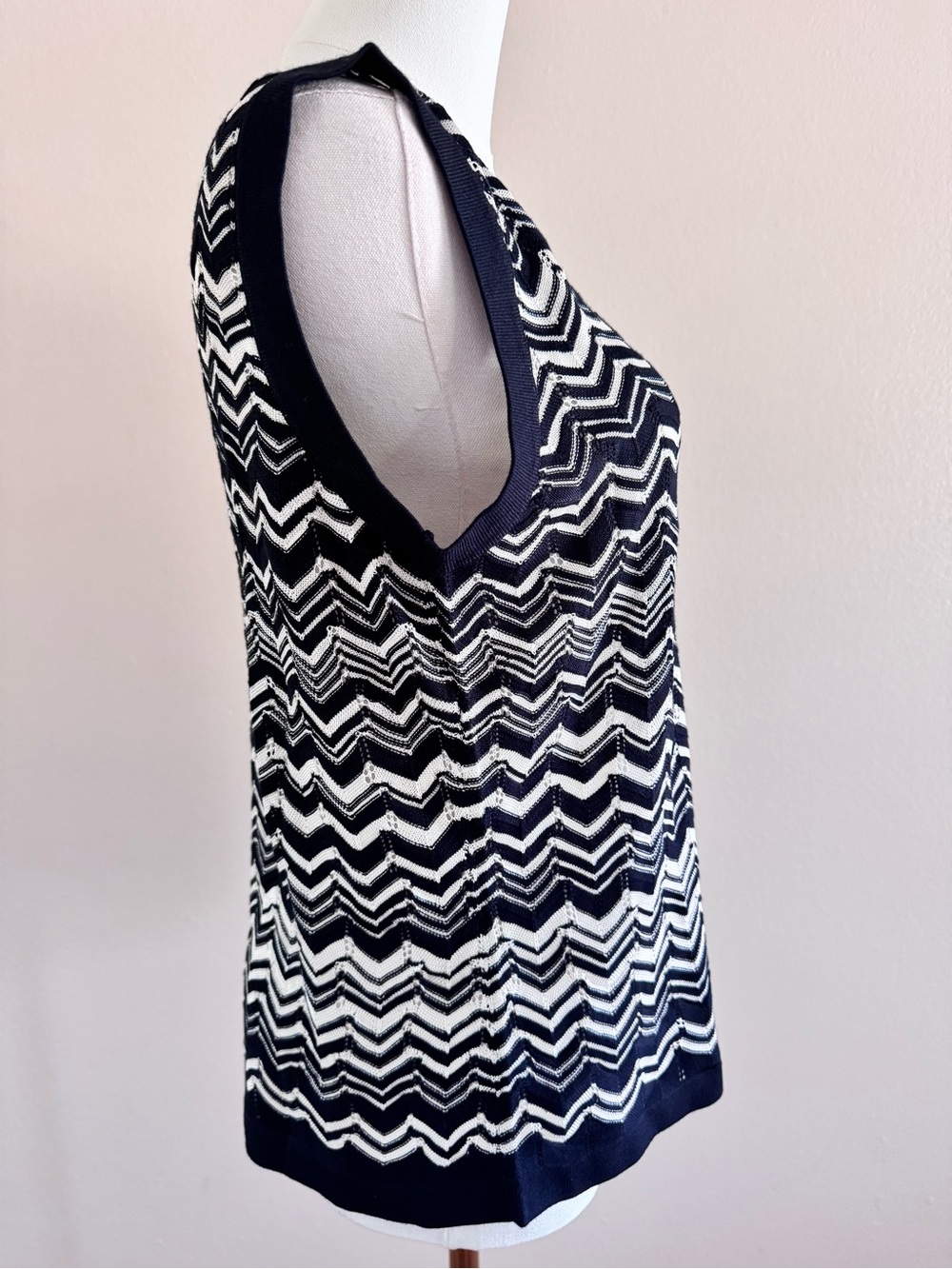 Missoni for Target Black & White Chevron Knit Tank - Picture 4 of 7